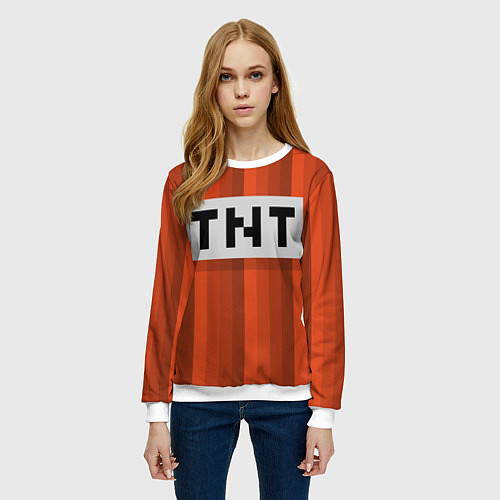 Женский свитшот TNT / 3D-Белый – фото 3