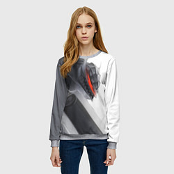 Свитшот женский Anime Berserk, цвет: 3D-меланж — фото 2