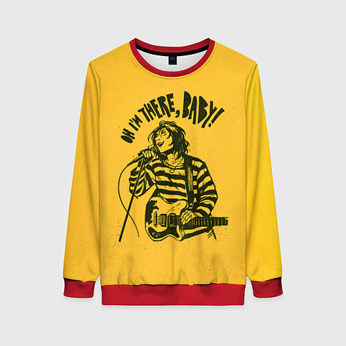 Женский свитшот Я тут, детка / 3D-Красный – фото 1