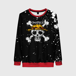 Свитшот женский Весылый Роджер One Piece, цвет: 3D-красный