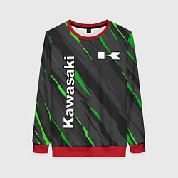 Свитшот женский KAWASAKI КАВАСАКИ SPORT, цвет: 3D-красный