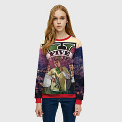 Свитшот женский GTA V TEAM FOREVER AND EVER, цвет: 3D-красный — фото 2