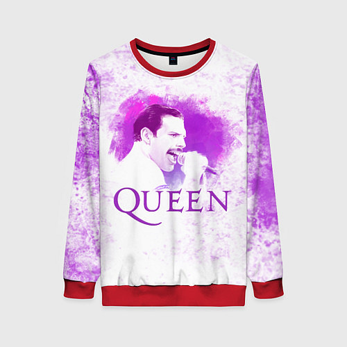 Женский свитшот Freddie Mercury Queen Z / 3D-Красный – фото 1