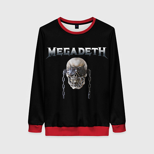 Женский свитшот Megadeth / 3D-Красный – фото 1
