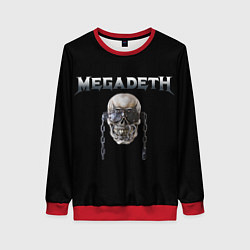 Свитшот женский Megadeth, цвет: 3D-красный