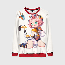 Свитшот женский Diona Katzlein Cocktail, цвет: 3D-красный