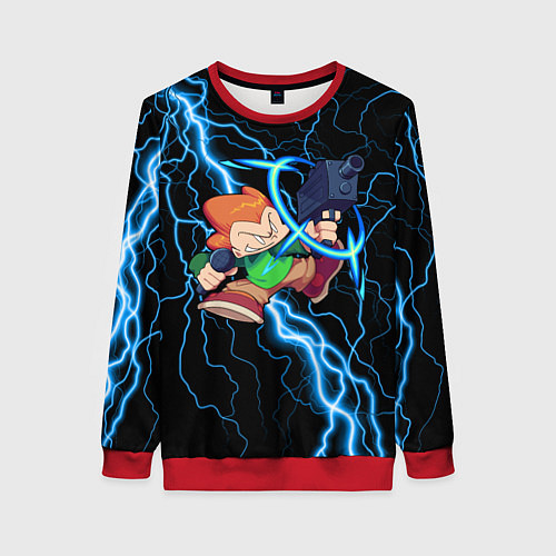 Женский свитшот Пико Pico Молния / 3D-Красный – фото 1