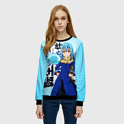 Свитшот женский Римуру Темпест, TenSura, цвет: 3D-черный — фото 2