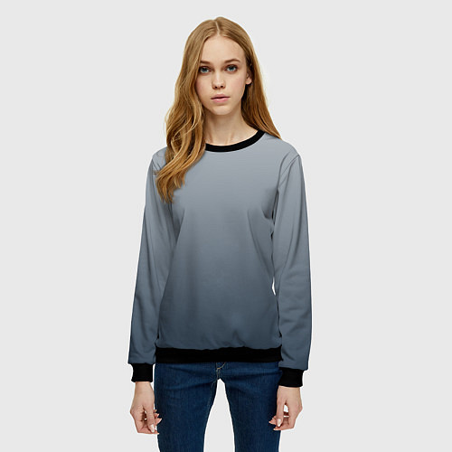 Женский свитшот GRADIENT 50 SHADES OF GREY / 3D-Черный – фото 3