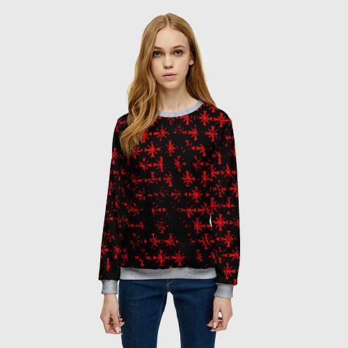 Женский свитшот FAR CRY 5 СЕКТАНТЫ ГРЕШНИК / 3D-Меланж – фото 3