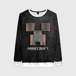 Свитшот женский MINECRAFT TEXTURE IRON, цвет: 3D-белый