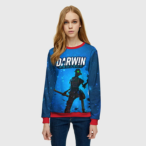 Женский свитшот Darwin Project Королевская Битва Z / 3D-Красный – фото 3