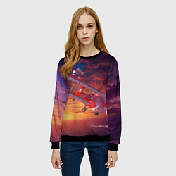 Свитшот женский AMY ROSE SONIC СОНИК Z, цвет: 3D-черный — фото 2