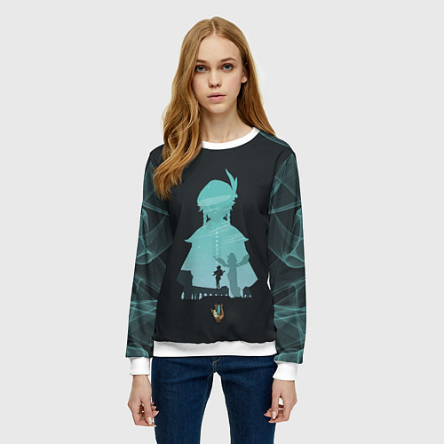 Женский свитшот ВЕНТИ VENTI ГЕНШИН / 3D-Белый – фото 3