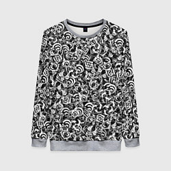 Свитшот женский Genshin impact elements, цвет: 3D-меланж