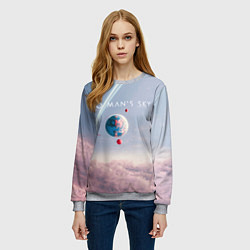 Свитшот женский No mans sky, цвет: 3D-меланж — фото 2