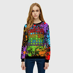 Свитшот женский POP IT БРЫЗГИ КРАСОК ПОП ИТ, цвет: 3D-черный — фото 2