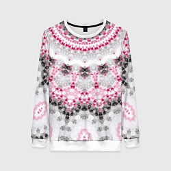 Свитшот женский Абстрактный современный фон, цвет: 3D-белый