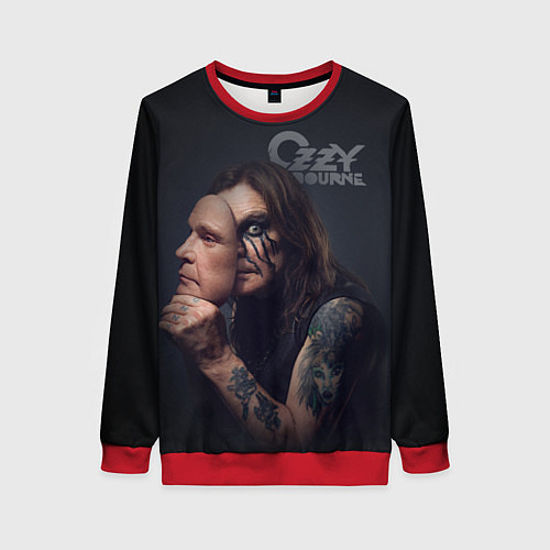 Женский свитшот Ozzy Osbourne / 3D-Красный – фото 1