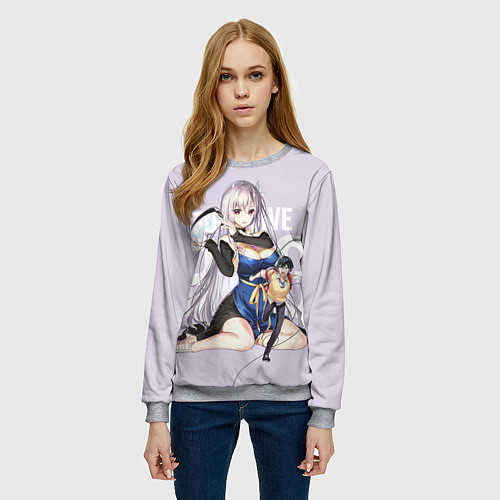 Женский свитшот Full Dive RPG / 3D-Меланж – фото 3
