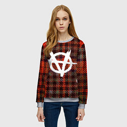 Свитшот женский Анархия Anarchy Z, цвет: 3D-меланж — фото 2