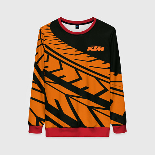 Женский свитшот ORANGE KTM КТМ Z / 3D-Красный – фото 1