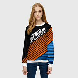 Свитшот женский KTM КТМ Z, цвет: 3D-белый — фото 2