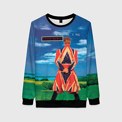 Свитшот женский Earthling - David Bowie, цвет: 3D-черный