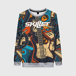 Свитшот женский Skillet Скиллет Z, цвет: 3D-меланж