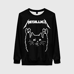 Свитшот женский METALLICA МЕТАЛЛИКА, цвет: 3D-черный