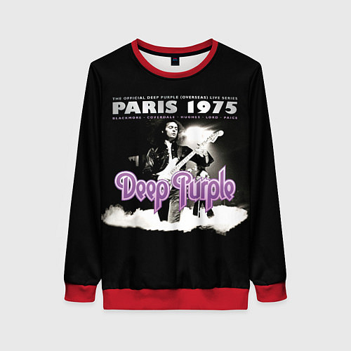 Женский свитшот Deep Purple - Paris 1975 / 3D-Красный – фото 1