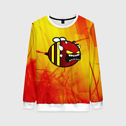 Свитшот женский Geometry Dash: Red Demon, цвет: 3D-белый