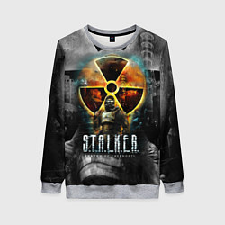 Свитшот женский STALKER SHADOW OF CHERNOBYL СТАЛКЕР ТЕНИ ЧЕРНОБЫЛЯ, цвет: 3D-меланж
