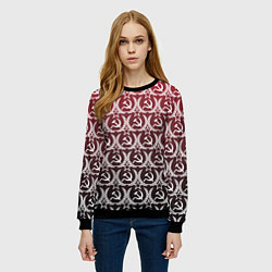 Свитшот женский Love СССР, цвет: 3D-черный — фото 2