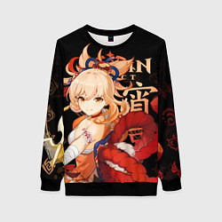 Свитшот женский Ёимия Genshin Impact, цвет: 3D-черный