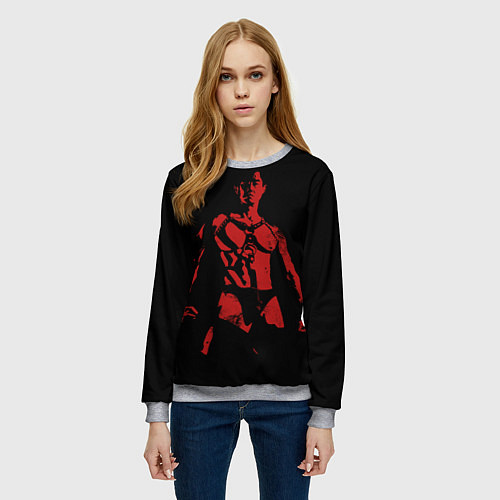 Женский свитшот Dungeon Master Van / 3D-Меланж – фото 3