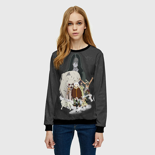 Женский свитшот Для тебя бессмертный Фуши / 3D-Черный – фото 3