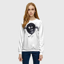 Свитшот женский Шарик-летайка белый, полиэстер, цвет: 3D-белый — фото 2