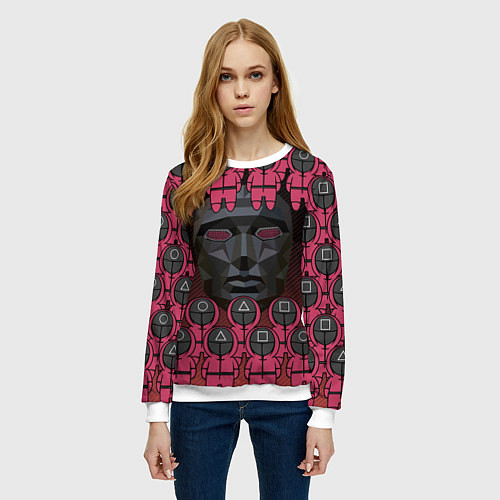 Женский свитшот ВЕДУЩИЙ С ОХРАННОЙ GUARDS / 3D-Белый – фото 3