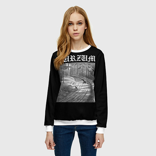 Женский свитшот Burzum Hvis lyset tar oss / 3D-Белый – фото 3