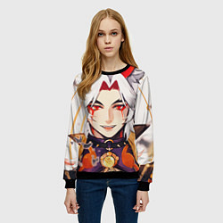 Свитшот женский Arataki Itto Genshin Impact, цвет: 3D-черный — фото 2