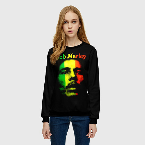Женский свитшот Великий Боб / 3D-Черный – фото 3