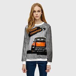 Свитшот женский Maшина Mini, цвет: 3D-белый — фото 2