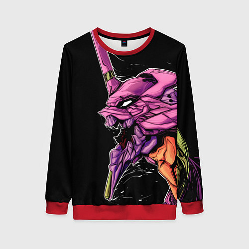 Женский свитшот Evangelion Eva 01 / 3D-Красный – фото 1