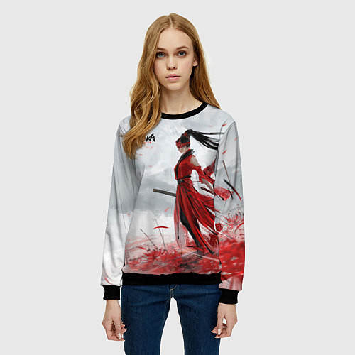 Женский свитшот Naraka BP / 3D-Черный – фото 3