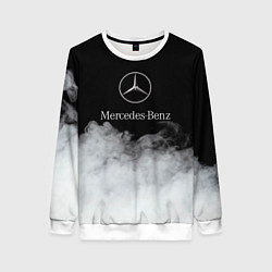 Свитшот женский Mercedes-Benz Облака, цвет: 3D-белый