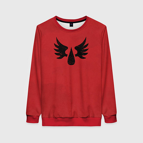 Женский свитшот Кровавые ангелы цвет легиона 9 / 3D-Красный – фото 1