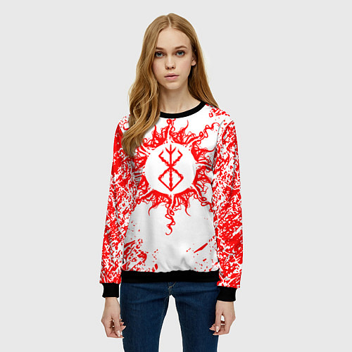 Женский свитшот BERSERK, / 3D-Черный – фото 3