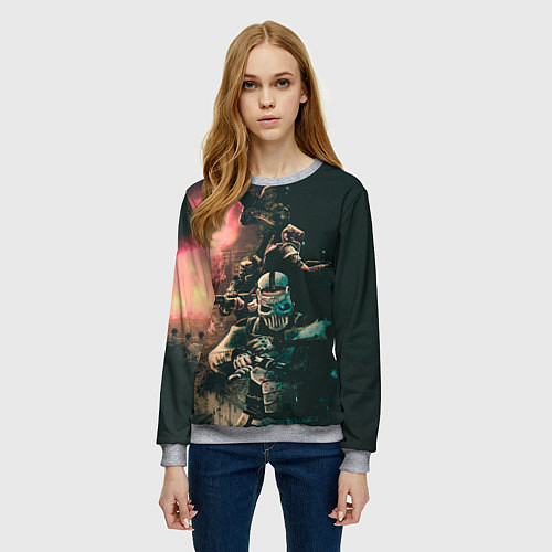 Женский свитшот Моя банда Раст / 3D-Меланж – фото 3