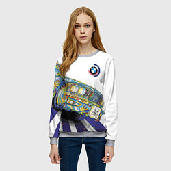 Свитшот женский Бэха в стиле поп-арт, цвет: 3D-меланж — фото 2